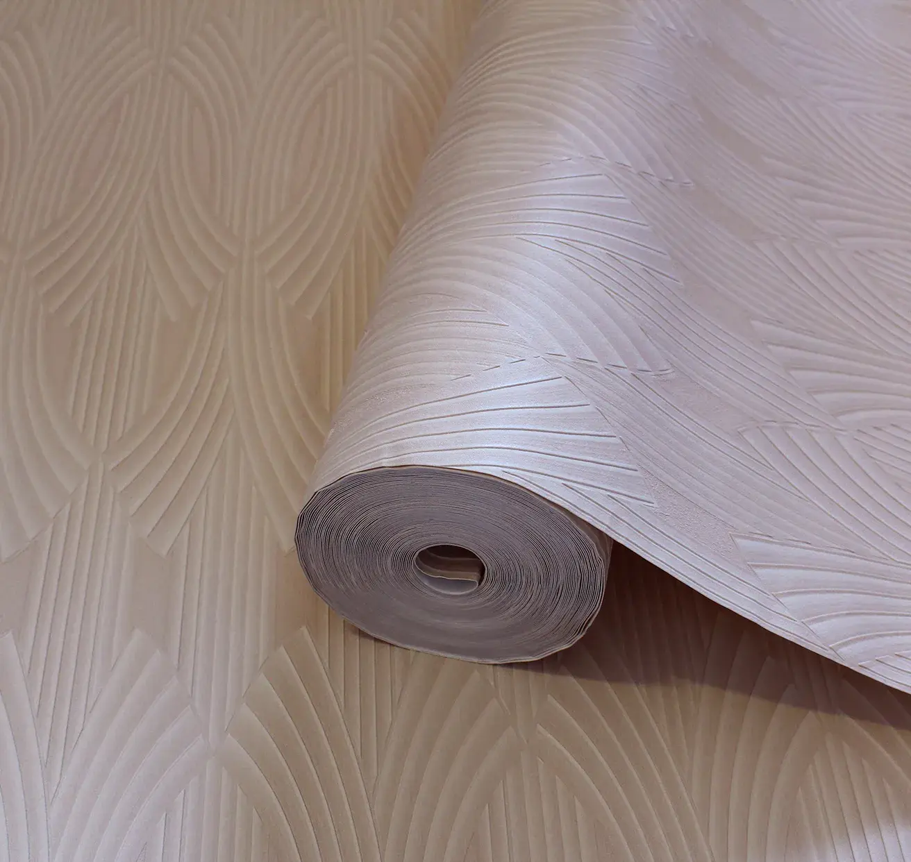 Beige Embossed Wallpaper – Natural Warmth (24102-5)